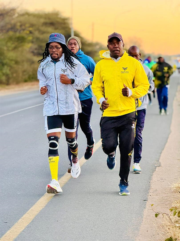 Runner in action during Fearless 10K event